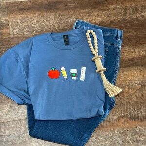 Embroidered teacher shirt